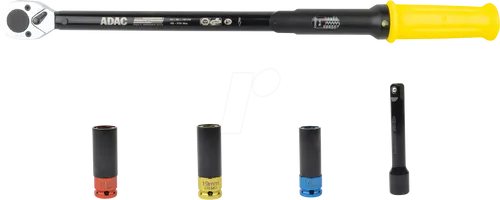 MAN 18148 Drehmomentschlüssel 1/2'' - Set mit Sichtfenster - Drehmomentwerkzeuge: Präziser Drehmomentschlüssel 40-210 Nm mit Sichtfenster-Anzeige und rutschfestem Griff für müheloses Arbeiten.