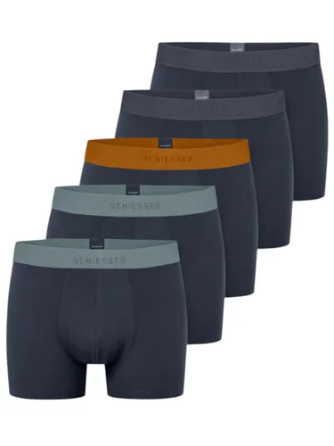 Schiesser Unterwäsche Boxershorts 95/5 Organic Cotton - 5 Stück in Dunkelblau - Laufunterwäsche aus 95% Bio-Baumwolle, ultra bequem und formstabil. Ideal für den täglichen Tragekomfort, erhältlich im praktischen Multipack.