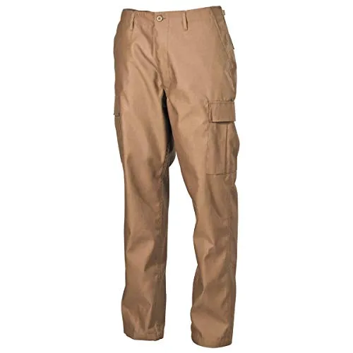 MFH Herren US BDU Kampfhose Coyote Tan 3XL - Wanderhosen aus strapazierfähigem Stoff mit verstellbarem Saum und vielseitigen Taschen für optimale Funktionalität im Outdoor-Einsatz.