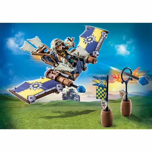 PLAYMOBIL Novelmore 71211 - Darios Fluggleiter mit Schleudersitz, 55-teiliges Set für kreative Abenteuer ab 4 Jahren