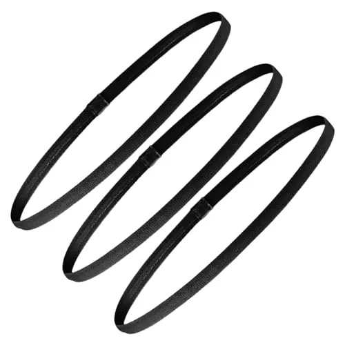 Produktbild Stück Haarband Herren,Sport Haarband,Elastische Haarband,Nicht Rutschend,Schwarz?für Fitnessstudio,Hockey,FußBall,Tennis,Yoga,Laufen 3