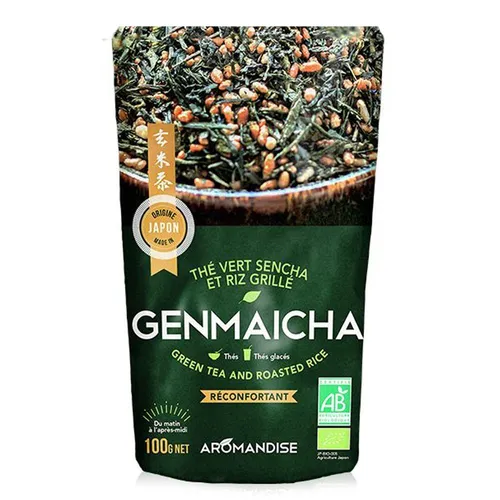 Bio-Grüntee und brauner Reis Genmaicha 100 g