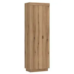 Wójcik Garderobenschrank Delamar in Holzoptik - Eleganter Garderobenschrank in Holzoptik Braun Eiche, ideal für die stilvolle Aufbewahrung Ihrer Kleidung. Mit durchdachtem Design für optimalen Stauraum.