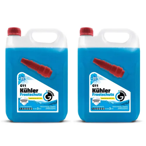 Kühlerfrostschutz G11 Kühlflüssigkeit Blau 3 Jahre bis -35°C Kühlmittel 10L