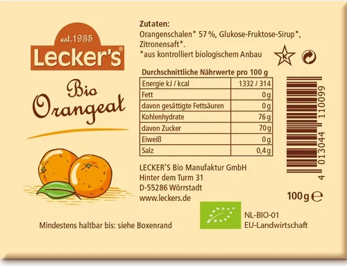 Lecker's Orangeat 100g