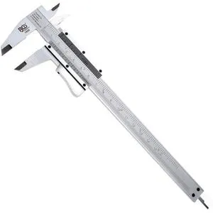 BGS 1932 Präzisions-Messschieber 0-150 mm - Präzisions-Messschieber für Innen-, Außen- und Tiefenmessung, verchromt und inklusive Kunstledertasche. Ideal für präzise Messungen in mm und Zoll.