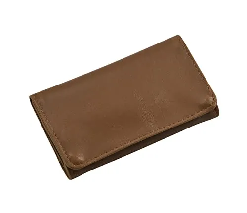 TABAK BEUTEL Leder Optik Tabaketui Tasche Drehertasche Tabakbeutel Feinschnitt Rollbeutel Tabaktasche 4-Varianten 87 (Hellbraun)