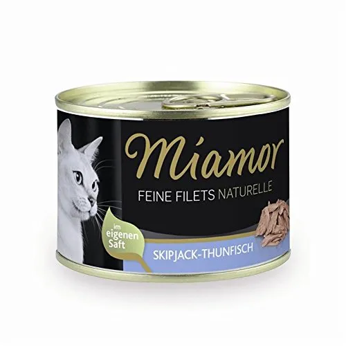 Produktbild Miamor Feine Filets Naturelle Skipjack-Thunfisch 156g Dose 12 x