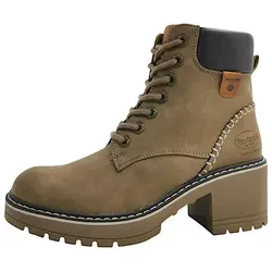 Dockers by Gerli Damen Combat Boots - warme, gefütterte Stiefeletten für den Übergang - Wanderschuhe mit warmem Futter und bequemem Reißverschluss, ideal für kalte Tage und stylische Outfits.