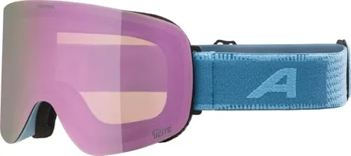 ALPINA PENKEN Q-LITE Skibrille - Verspiegelte & Polarisierte OTG Brille - Skibrillen mit 100% UV-Schutz und Fogstop-Beschichtung für beschlagfreies Sehen, extra großes Sichtfeld und idealen Tragekomfort.