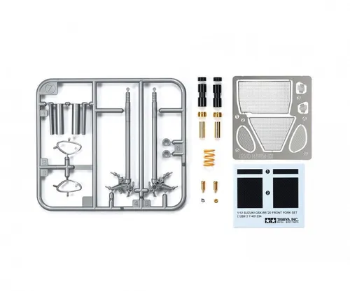 Tamiya 1/12 Gabel-Set Suzuki GSX-RR 2020 - Plastik Modellbau Bausatz, ideal für Modellbau-Enthusiasten und detailverliebte Bastler.