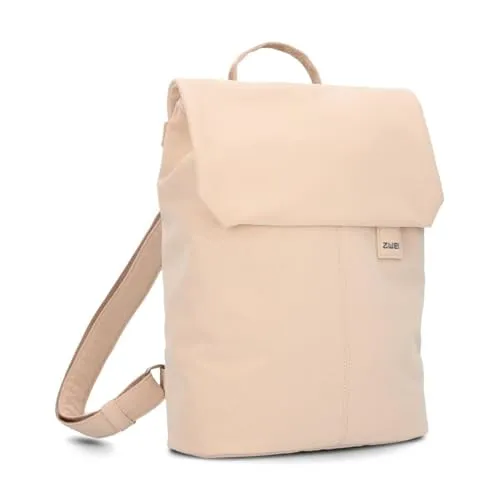 Zwei Mademoiselle MR13 Rucksack - Beige, 35 x 28 x 11 cm - Der Zwei Mademoiselle MR13 Rucksack vereint Stil und Funktionalität. Ideal für Uni und Freizeit, gefertigt aus robustem Polyurethan. Mit Laptopfach und praktischen Taschen für schnellen Zugriff auf deine Essentials.