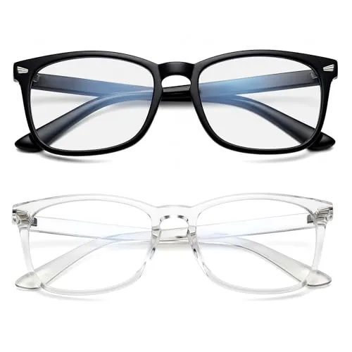 Solmoon Blaulichtfilter Brille Herren und Damen Satz 2 | Blaulichtfilter Brille Damen | Blue Light Glasses | Blaulicht Brille | Blaufilter Brille HERREN | Blaufilter Brille DAMEN