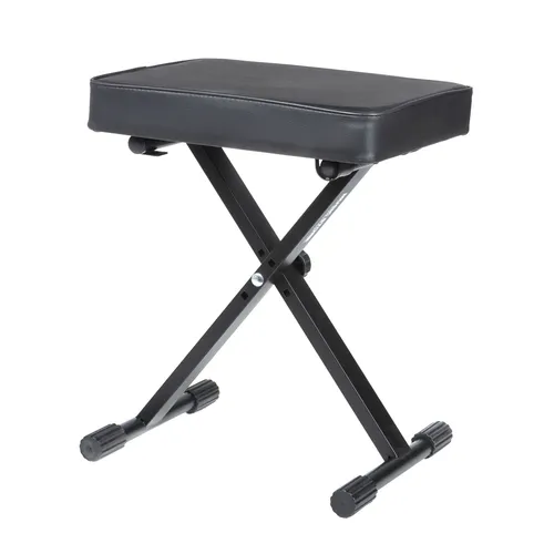 MUSIC STORE BN-90 BK Klavierbank - Klavier-Sitzbänke mit blitzschnellem Aufbau und variabel einstellbarer Sitzhöhe für maximalen Komfort. Ideal für junge Musiker und kreative Sessions!