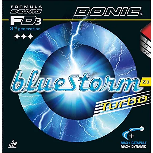 Donic Belag Bluestorm Z1 Turbo, schwarz, 2,3 mm