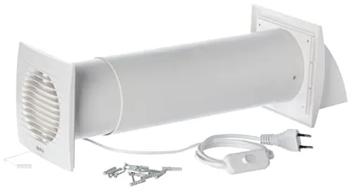 Steinberg14 Weiß 100mm Dezentrale Lüftung mit Wärmerückgewinnung