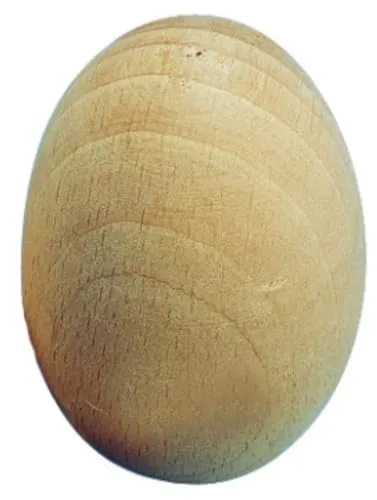 Rayher 6109500 Rohholz-Eier, 60x40 mm