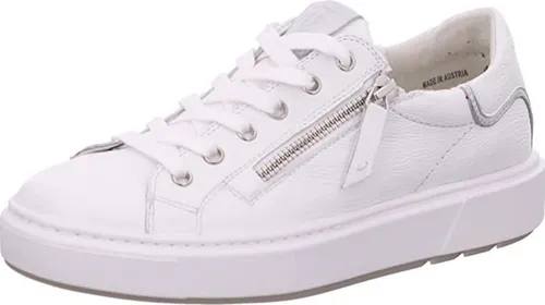 Paul Green Sneaker Glattleder - Halbschuhe mit Wechselfußbett für optimalen Komfort und modernes Design. Weißes Glattleder und praktischer Reißverschluss sorgen für einen lässigen Look und einfaches An- und Ausziehen.