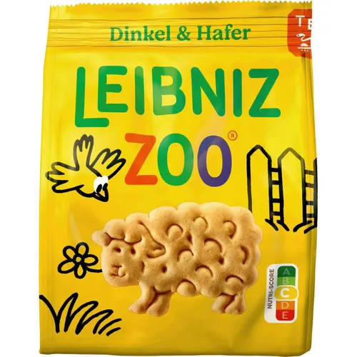 Leibniz Zoo Dinkel & Hafer Keks-Tiere 125 g