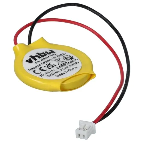 vhbw BIOS-Batterie kompatibel mit Dell Precision M6600, M4600 Computer (200 mAh, 3 V, Li-Ion)