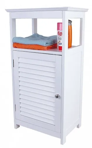 Badezimmer Bodenschrank Badezimmermöbel Badeinrichtung Holzschrank weiß Neu