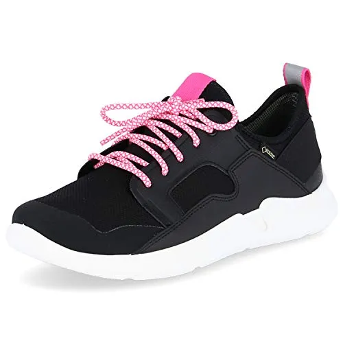 Superfit Thunder Gore-Tex Sneaker in Schwarz/Rosa, 36 EU - Sneaker für Mädchen mit atmungsaktiver GORE-Tex Membran, ideal für trockene Füße bei jedem Wetter.