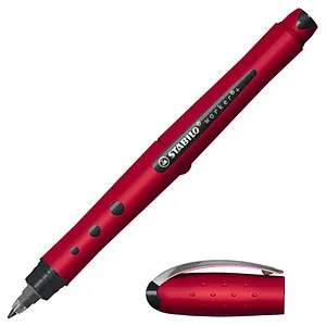 STABILO worker+ medium NatureCOLORS Wildflower Tintenroller burgunderrot 0,5 mm, Schreibfarbe: blau, 1 St.