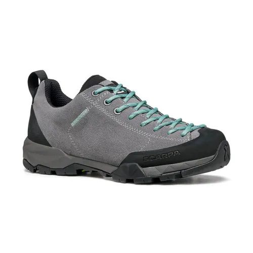 Scarpa Mojito Trail GTX Woman Smoke/Jade (39) - Wanderschuhe für Damen, atmungsaktiv und ideal für Spaziergänge, Städteausflüge oder leichte Wanderungen. Mit Gore-Tex Fütterung und komfortabler Salix-Laufsohle für optimalen Tragekomfort.