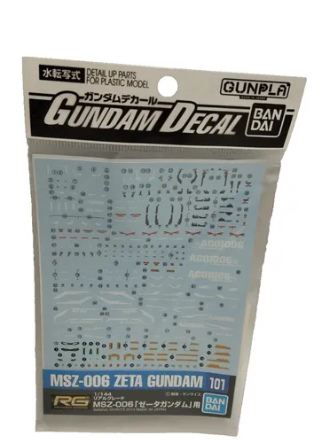 Bandai Gundam Aufkleber MSZ -006 Zeta Gundam 101  - Neu OVP 2. Wahl *