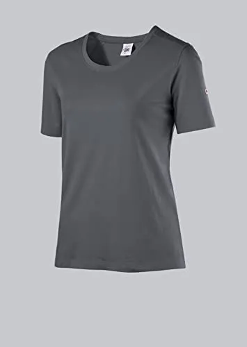BP 1715-234-0056-2XL T-Shirt für Frauen, 1/2 Ärmel, Rundhals, Länge 62 cm, 170,00 g/m² Baumwolle mit Stretch, anthrazit, 2XL