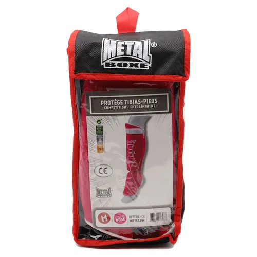 METAL BOXE Schienbeinschoner Kick Boxen Rosa Größe M