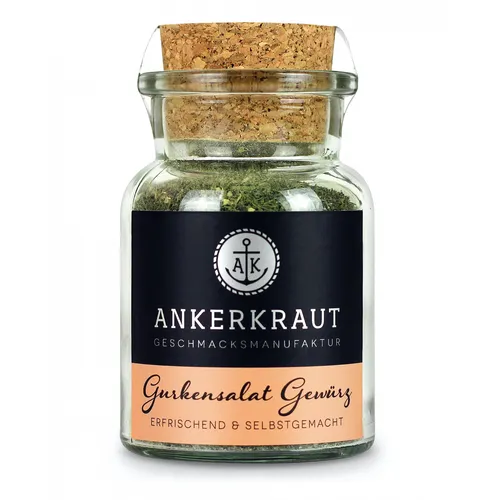 Ankerkraut Gurkensalat Gewürz Gewürzzubereitung im Korkenglas 60 g