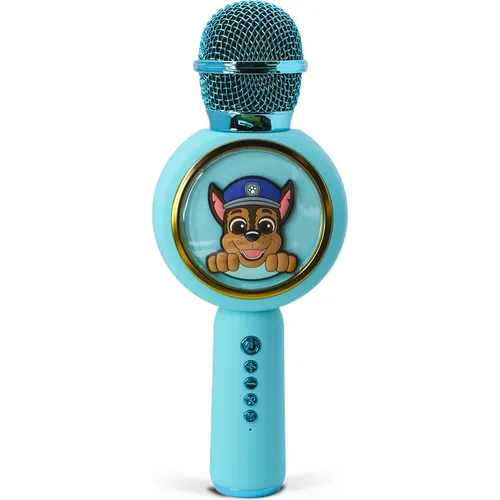 Paw Patrol Karaoke-Mikrofon mit kabellosem Lautsprecher - Karaoke-Systeme für Kinder ab 3 Jahren, 2-in-1 Mikrofon und Lautsprecher, kabellos mit LED-Leuchten und bis zu 5 Stunden Akku-Laufzeit.