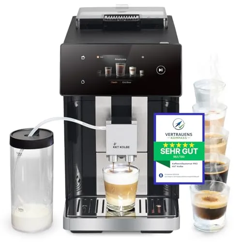 KKT KOLBE Pro Kaffeevollautomat – Barista-Qualität für Zuhause - Erleben Sie mit dem KKT KOLBE Pro Kaffeevollautomaten vielfältigen Kaffeegenuss auf Knopfdruck. Mit 15 Bar Druck, TFT Touchscreen und 10 Getränken – einfach individuell und komfortabel!