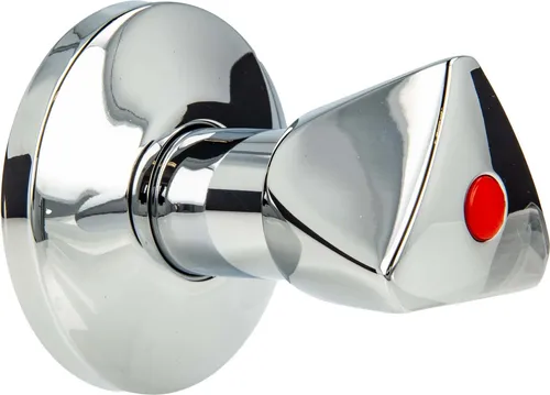 tecuro Hahnoberteil Sanitäroberteil 3/4 Zoll - mit Griff und Rosette, ideal für Unterputz-Ventile und Warmwasseranwendungen