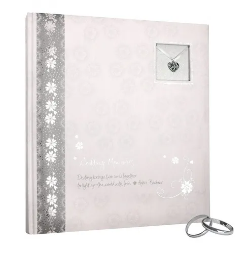 HENZO Hochzeitsalbum SILBER Hochzeitsfotoalbum Fotoalbum Album Hochzeit Geschenk