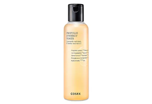 COSRX Propolis Synergy Toner 150ml - Der COSRX Propolis Synergy Toner bietet intensive Pflege mit 72,6 % Propolis-Extrakt. Ideal für alle Hauttypen, sorgt er für einen frischen, strahlenden Teint und bereitet die Haut optimal auf die nachfolgende Pflege vor.