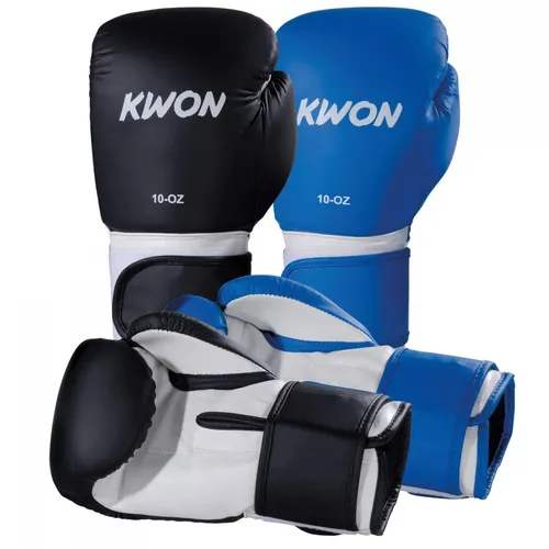 KWON Boxhandschuhe Fitness 14 Unzen - Boxhandschuhe für Kinder und Erwachsene, ideal für Anfänger und Fortgeschrittene. Hergestellt aus robustem Kunstleder, perfekt für Boxen, Kickboxen, MMA und Thaiboxen.