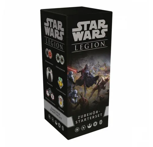 Star Wars: Legion Zubehör Starterset - Gesellschaftsspiel für 2 Spieler, ideal für Star Wars-Fans. Ergänze deine Streitmacht mit Gefechtskarten und Kommandokarten für epische Schlachten und strategischen Spielspaß!