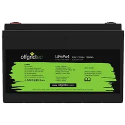 offgridtec LifePo4 Akku 12/100 - 12,8V 100Ah - Leistungsstarker Solarakku mit 1280Wh Kapazität, ideal für vielseitige Anwendungen und zuverlässige Energieversorgung.