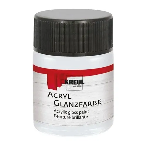 Kreul Acryl Glanzfarbe hellgrau 50ml 100ml/7,18 Euro