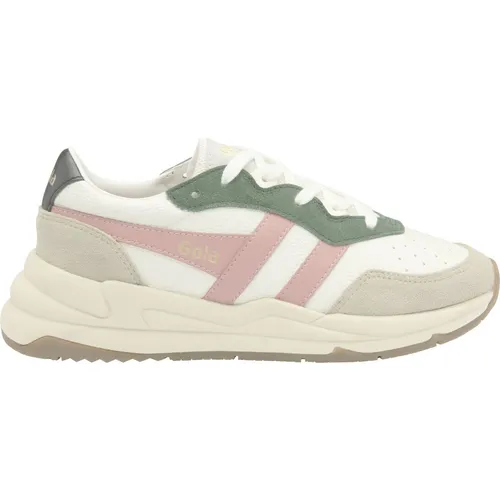 Gola CLB521AC Schnürschuh weiß 39 EU - Sneaker in Größe 39, aus hochwertigem Echtleder und Synthetik, sportlicher Stil mit bequemer Schnürung – ideal für Freizeit und Alltag.