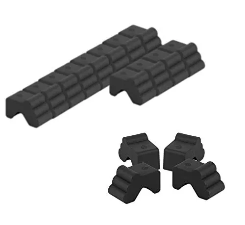 BigDean 16x Blumentopf Füßchen Anthrazit von BigDean