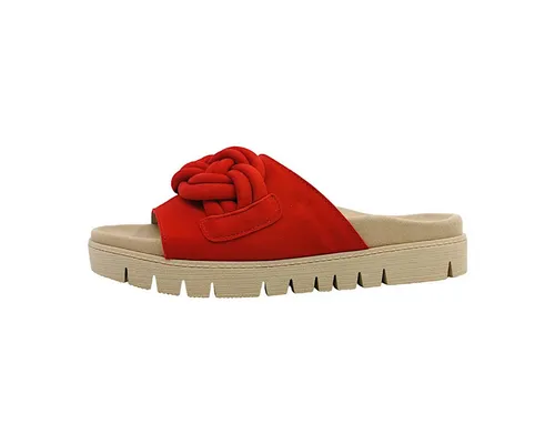 Gabor Damen Pantoletten - Bequeme Schlupfschuhe für den Sommer - Slides für Damen aus weichem Rauleder mit komfortabler Microfaser-Decksohle, ideal für lässige Sommerlooks und Freizeitaktivitäten.