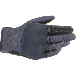 Alpinestars Copper Motorradhandschuhe 2XL schwarz-blau für Männer - Leichter urbaner Motorradhandschuh mit hartem Knöchelschutz und strapazierfähiger Wildlederhandfläche für optimale Sicherheit und Langlebigkeit.