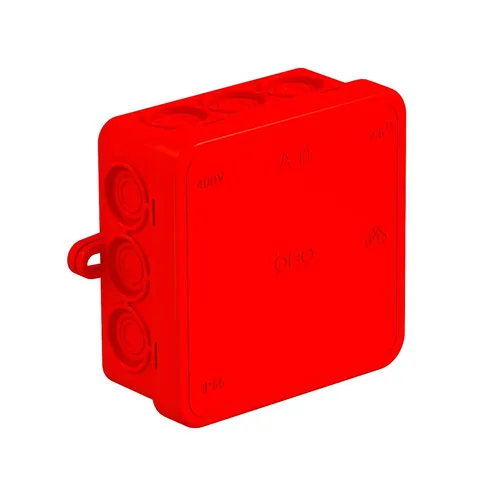 OBO Bettermann A11 HF RO Kabelabzweigkasten ohne Klemmleiste IP55 rot 85x85x40mm