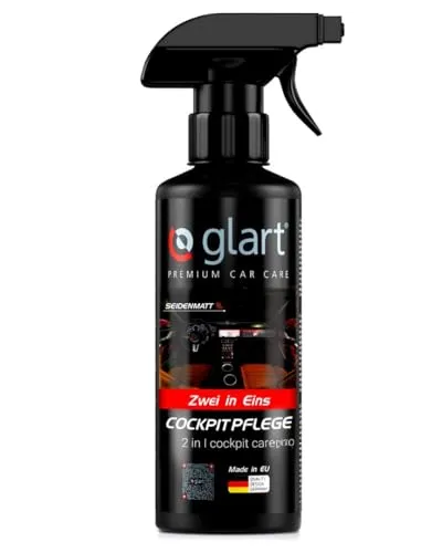 Glart 45CP Cockpitpflege 500 ml – für Kunststoff im Auto Innenraum – seidenmatt, UV-Schutz, duftneutral – antistatisch und pflegend – für Cockpit, Türverkleidungen, Mittelkonsole