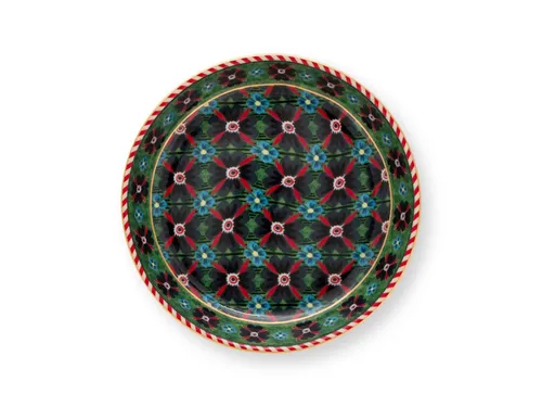 PiP Studio Schale Berry Blues Teebeutelablage clover green 9cm, Porzellan, (Teebeutelablagen)