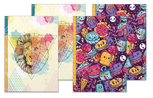 RNK Verlag Schulheft Notizbuch Fresh Colours A4 Hardcover - 96 Blatt - Buntes Hardcover-Notizbuch im DIN A4 Format mit 96 leeren Seiten, ideal für kreative Notizen und Skizzen. Perfekt für Schule und Beruf!