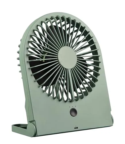 RL LIVE YOUR LIGHT Breezy Tischventilator R044-49 - Kompakter Akku Tischventilator in Pistaziengrün mit 3 Geschwindigkeitsstufen, ideal für eine erfrischende Brise überall und jederzeit.